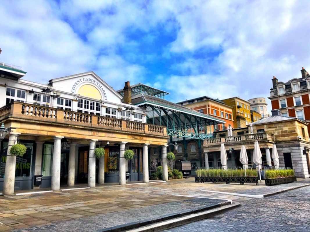 London Travel Blog - 29 Virtual Ways to Experience London - by a Londoner 22 Covent Garden Market during the London Lockdown