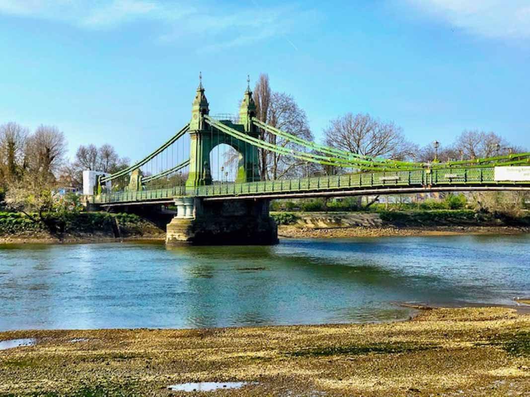 London Travel Blog - 29 Virtual Ways to Experience London - by a Londoner 18 London - Hammersmith Bridge during London Lockdown 2-2.jpg
