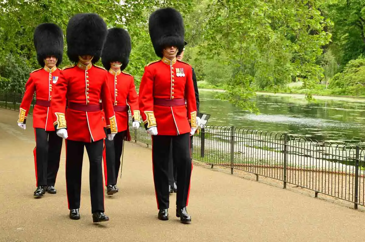 London - Queens Guards in St James Park