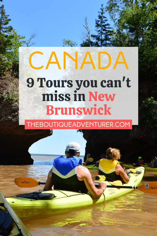 9 Great New Brunswick Tours Not to Miss 38 people in kayaks hopewell rocks new brunswick canada