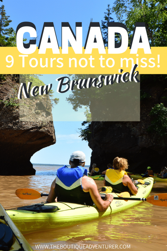 9 Great New Brunswick Tours Not to Miss 39 kayaks on hopewell rocks new brunswick canada