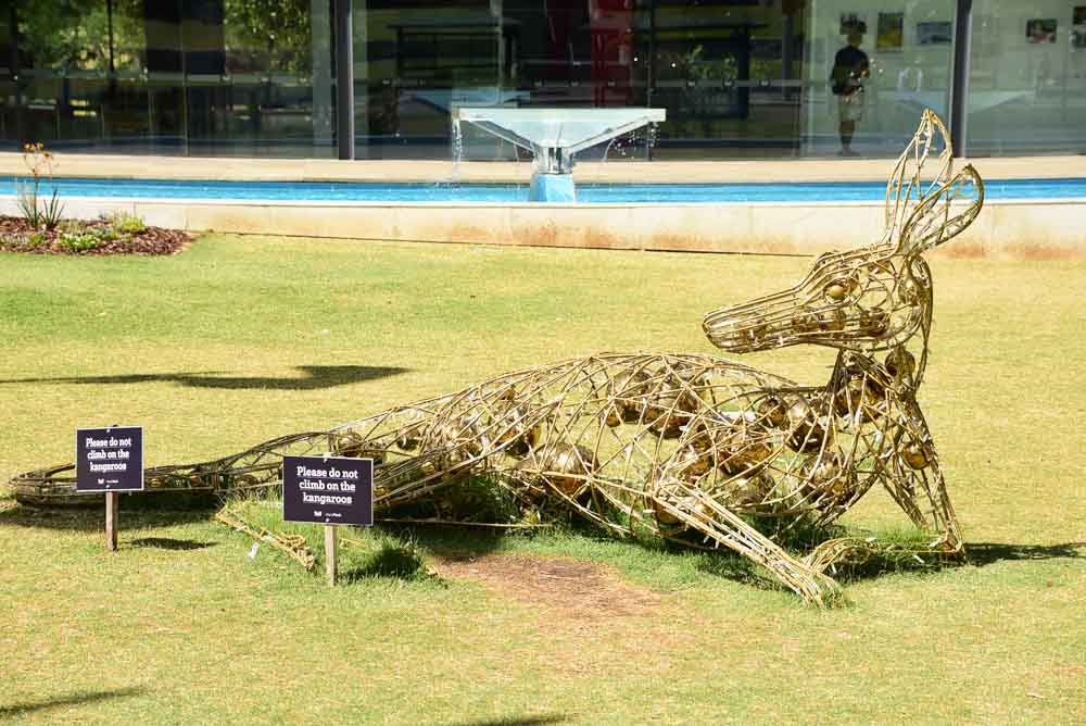 Perfect Perth Itinerary for 3, 5 or 7 Days 10 perth-cbd-kangaroo-sculpture-reclines