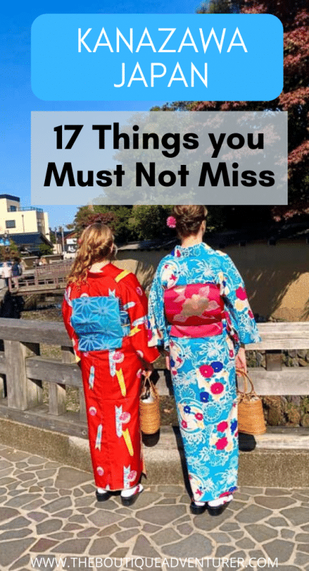 two women in kimonos on a bridge in kanazawa japan