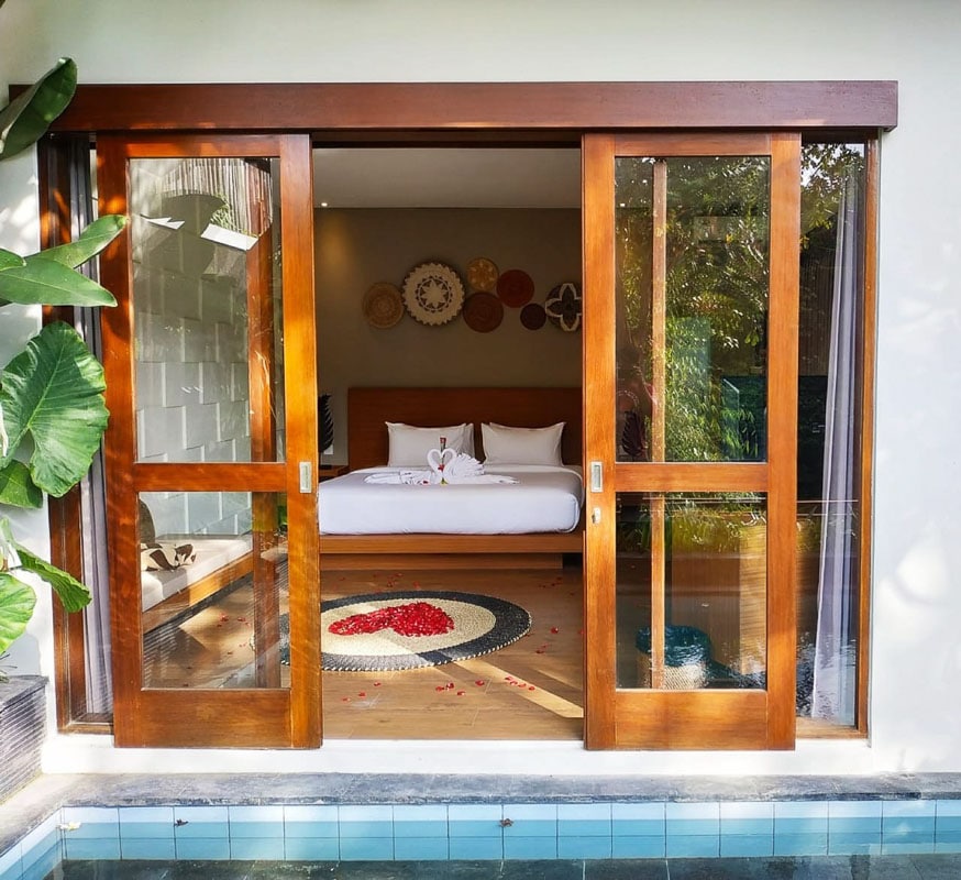 bedroom at annupuri canggu bali indonesia