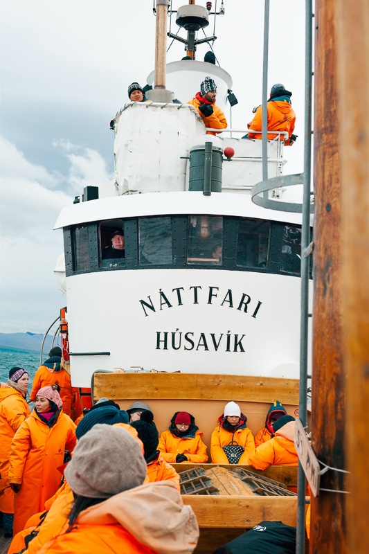 boat in husavik iceland