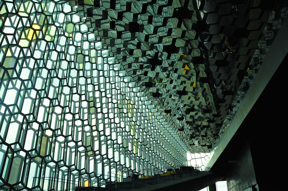 3 Days in Iceland | The Ultimate Guide to the Land of Fire and Ice 12 inside Reykjavik Harpa concert hall