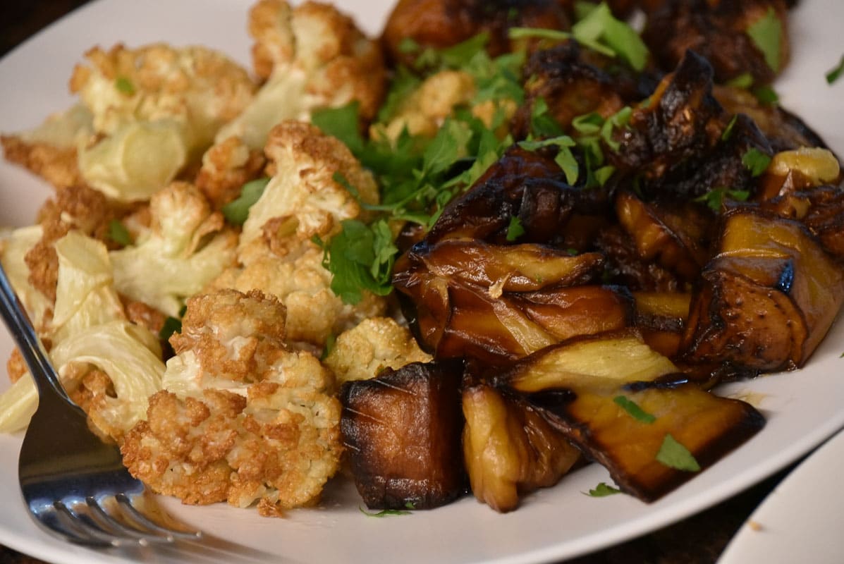 One Day in Dubai You Won't Forget 19 aubergineand cauliflower up close