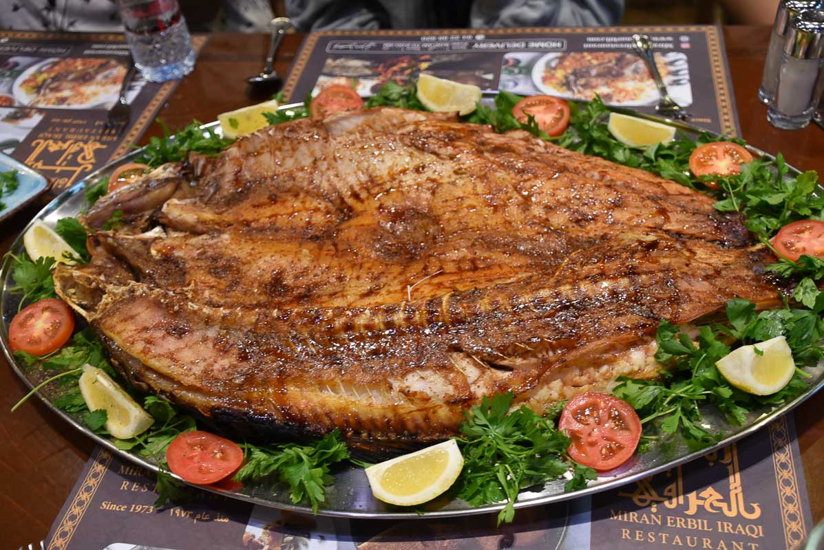 3 Day Dubai Itinerary for First Time Visitors 22 large grilled fish presented on a steel plate