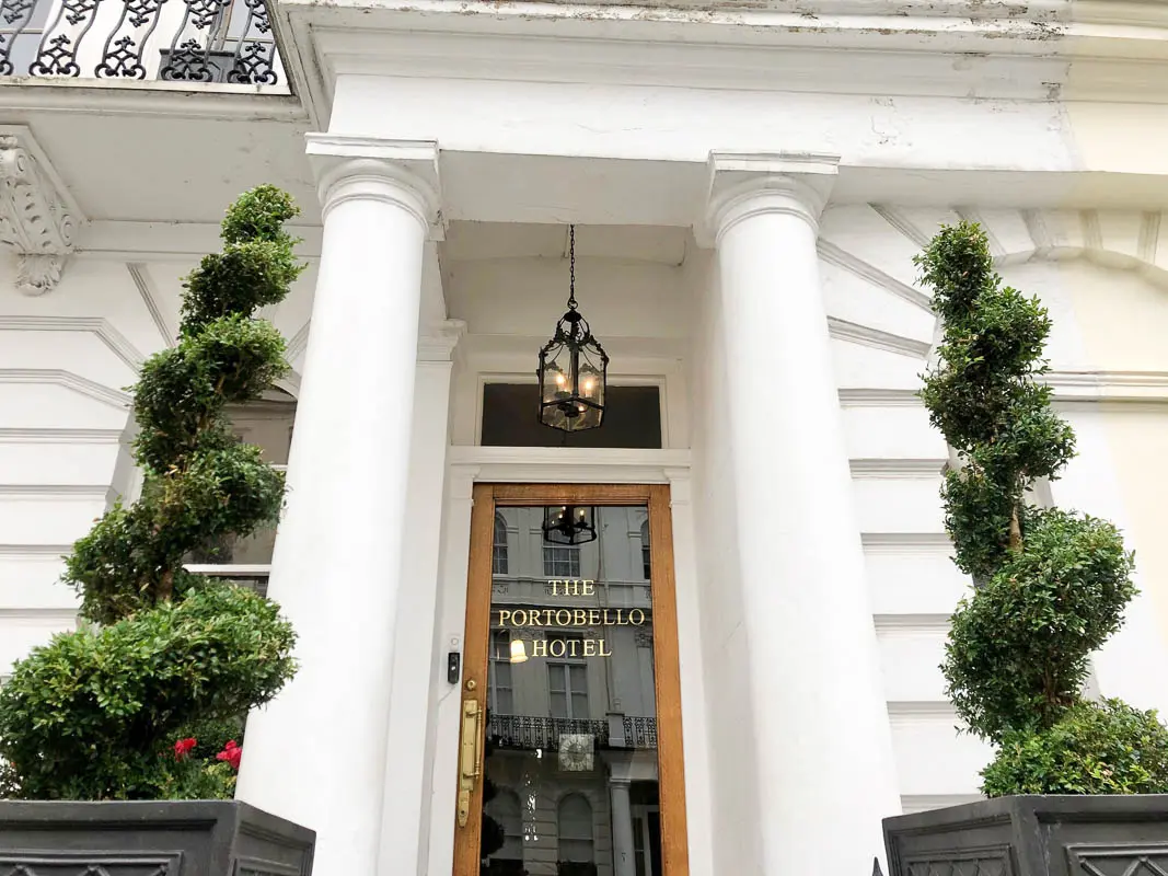 Notting Hill London Portobello hotel entrance