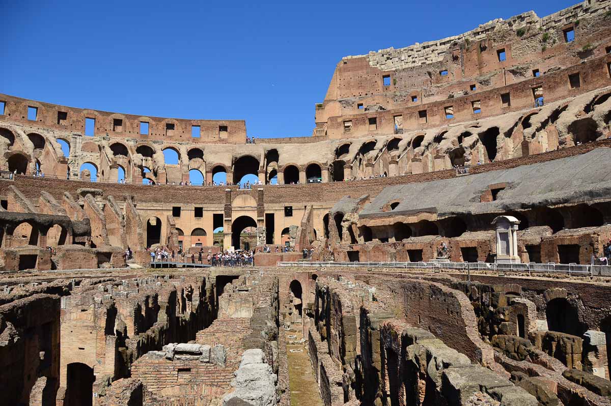 Rom Colosseum Hypogeum hoppa över linjen colosseum