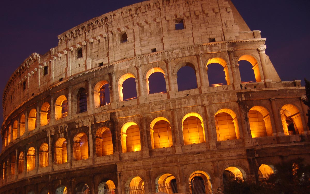  Rom Colosseum ved solnedgang 2