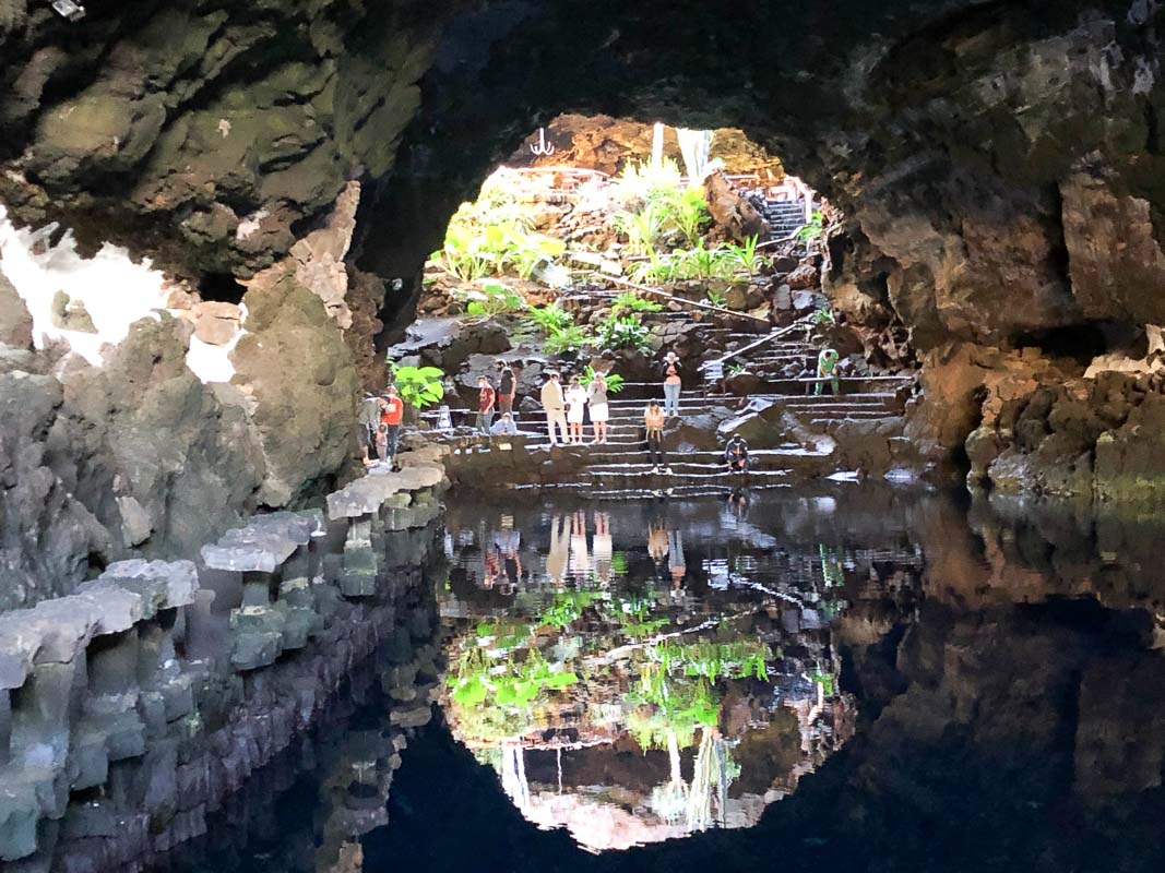 29 Best Things to do on Lanzarote That You Won't Want to Miss 38 Lanzarote Jameos del Agua looking back