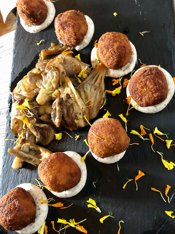 29 Best Things to do on Lanzarote That You Won't Want to Miss 46 Lanzarote Teguise Cantina restaurant mushroom croquettes
