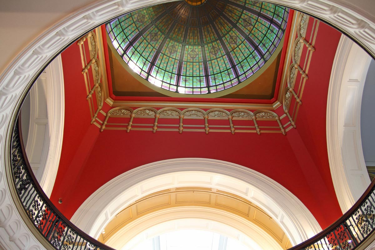 27 Spectacular Australian Landmarks You'll Want to See 25 Queen Victoria Building Sydney ceiling