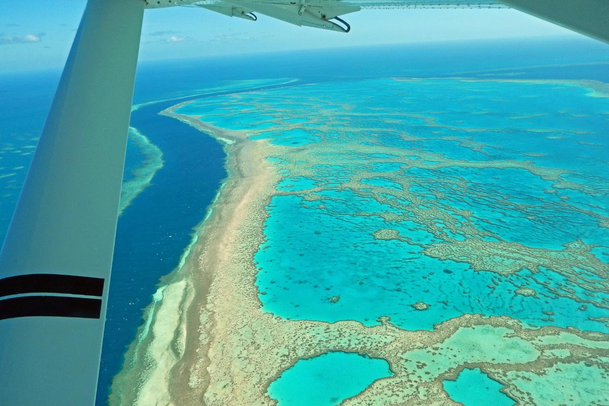 128 Most Famous Landmarks in the World (2022) I How Many Have You Visited? 66 great barrier reef from plane