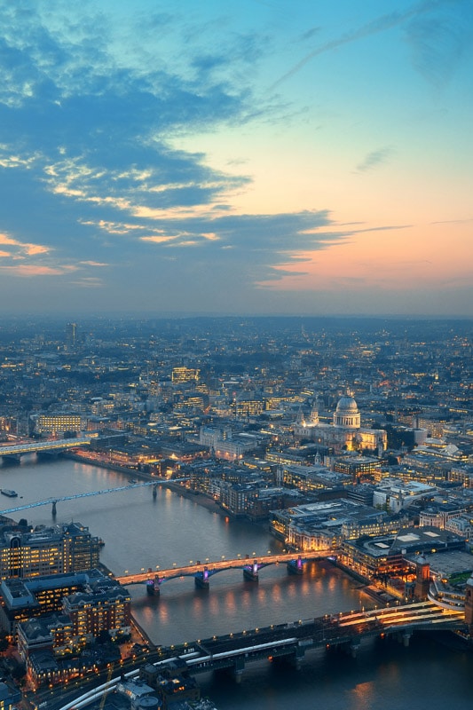 67 Facts about London (2022) Most People Don't Know 30 aerial sunrise in london view