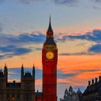 big ben london at sunrise