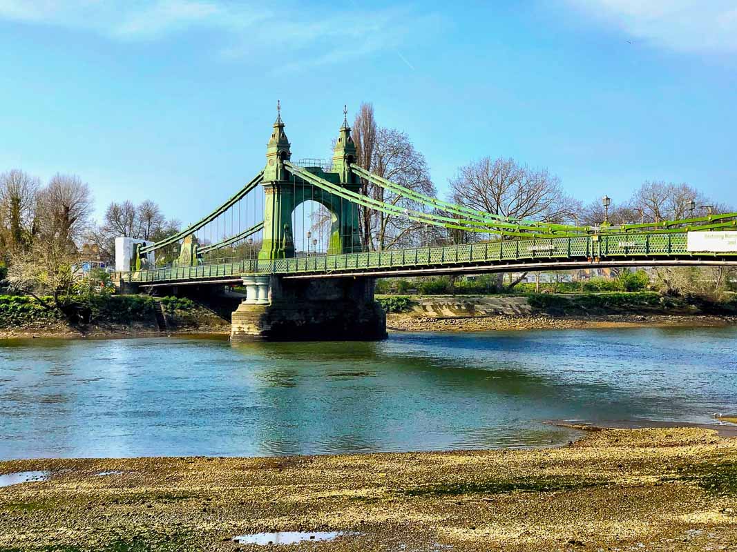 hammersmith bridge in london