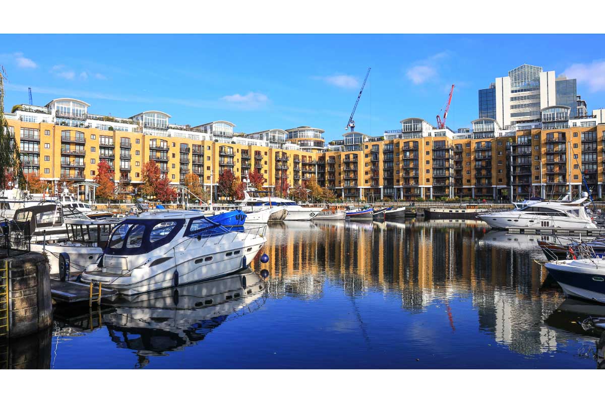 9 Best Places to see the Sunrise In London from a Londoner 15 st katharine's dock london.png