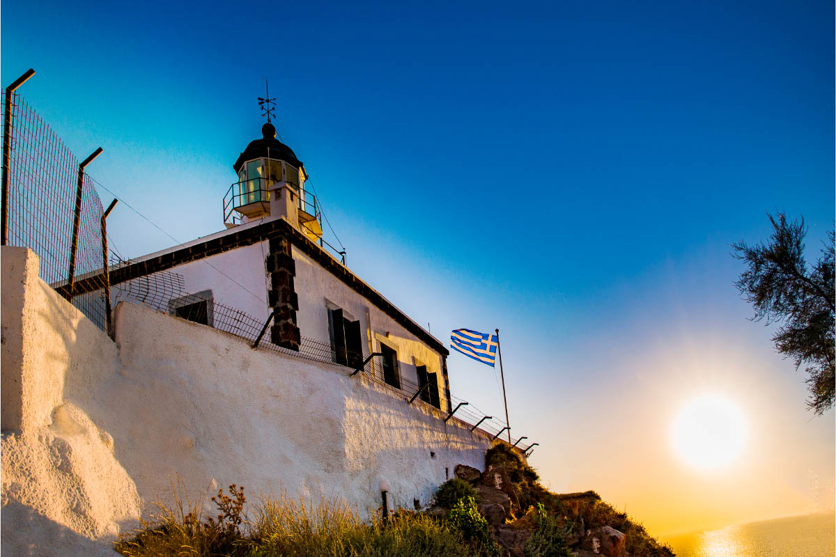 Akrotiri Lighthouse santorini