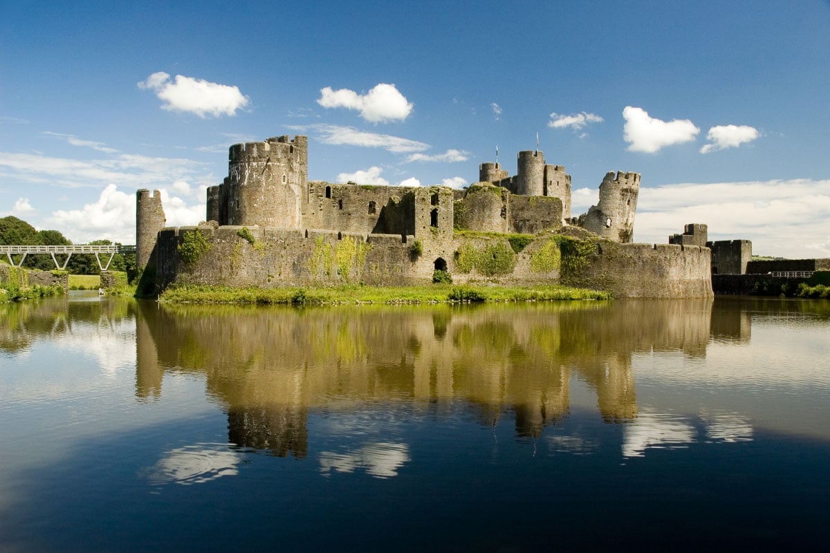 Caerphilly Castle wales
