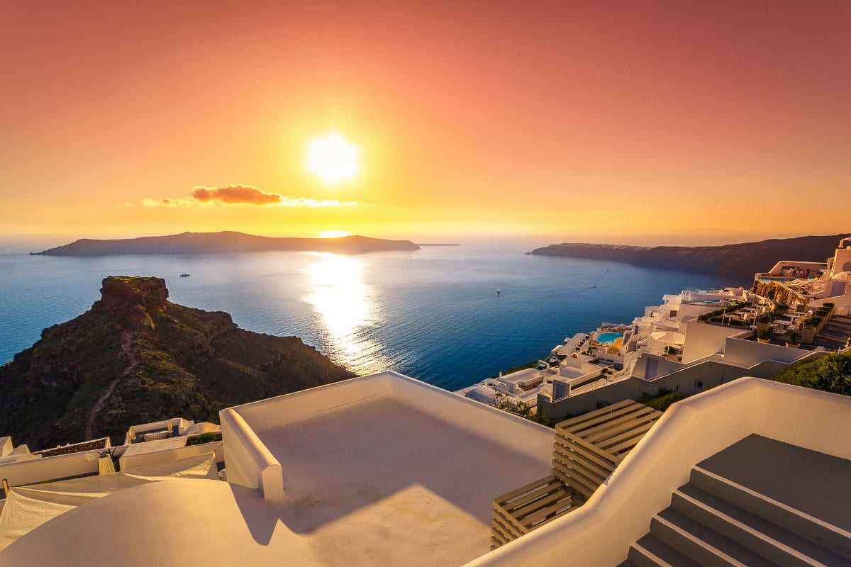 13 Striking Santorini Sunsets: Best Places to See the Sun Go Down (2022) 24 Imerovigli sunset santorini