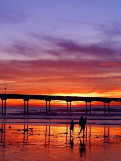 ocean beach Sunset_pier