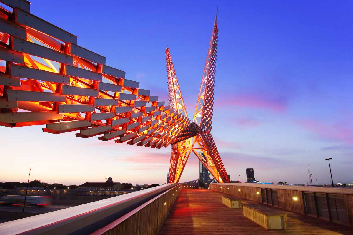 29 Striking American Bridges (2022) You'll Want to Cross 35 skydance bridge oklahoma