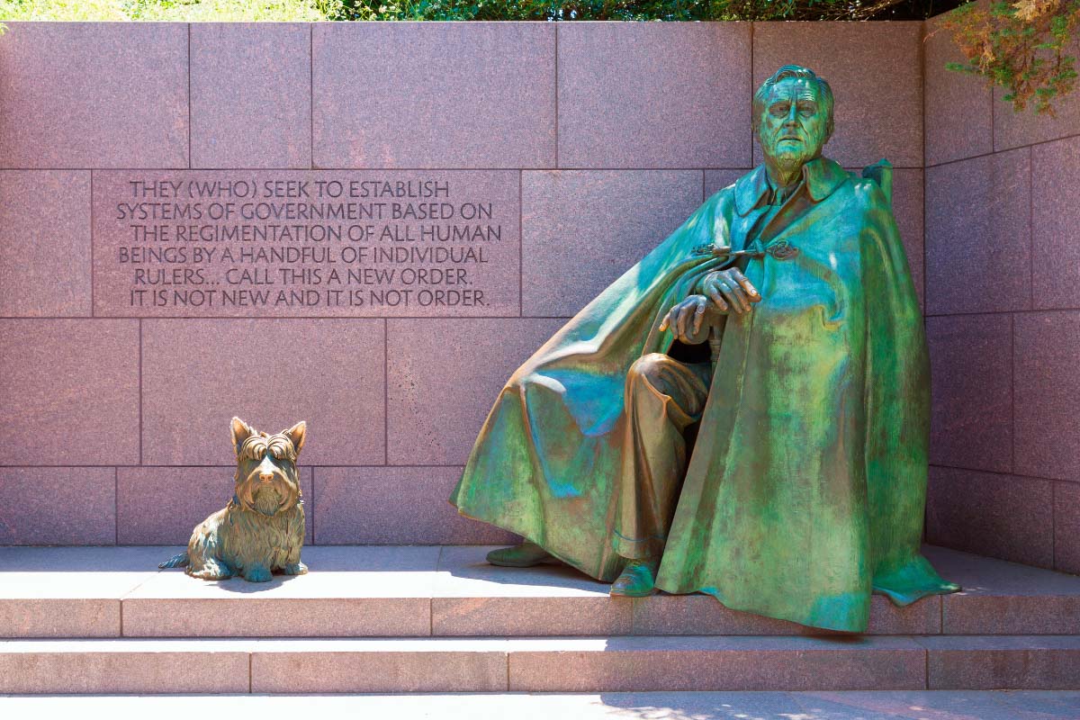 17 Washington DC Landmarks You Must See (2022) 9 Franklin Delano Roosevelt Memorial
