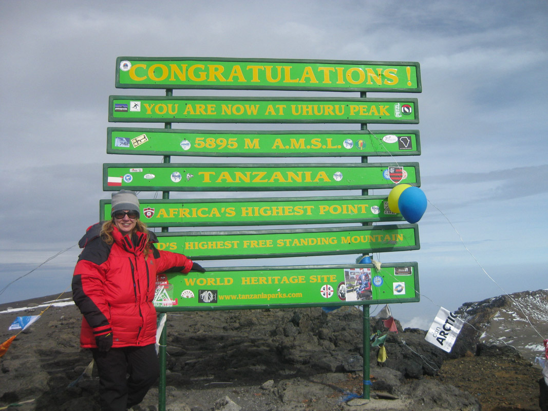 Kilimanjaro at the top