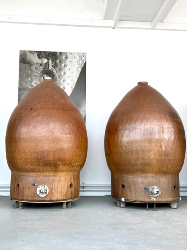 7 Fantastic Wineries on Santorini (2022) You'll Love 2 Anhydrous Winery barrels