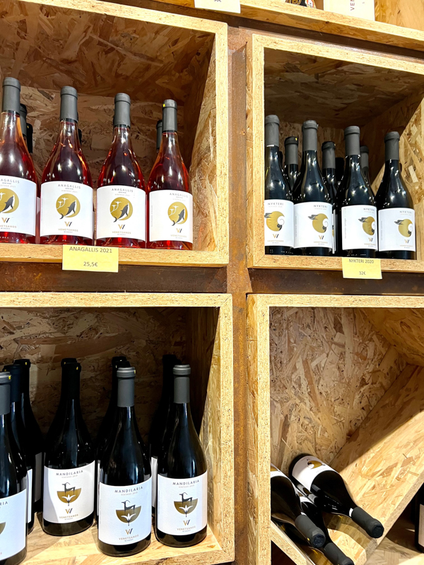 venetsanos winery bottles