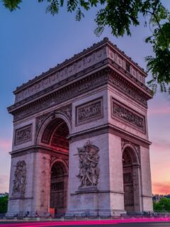 arc-de-triomphe-paris-sunset