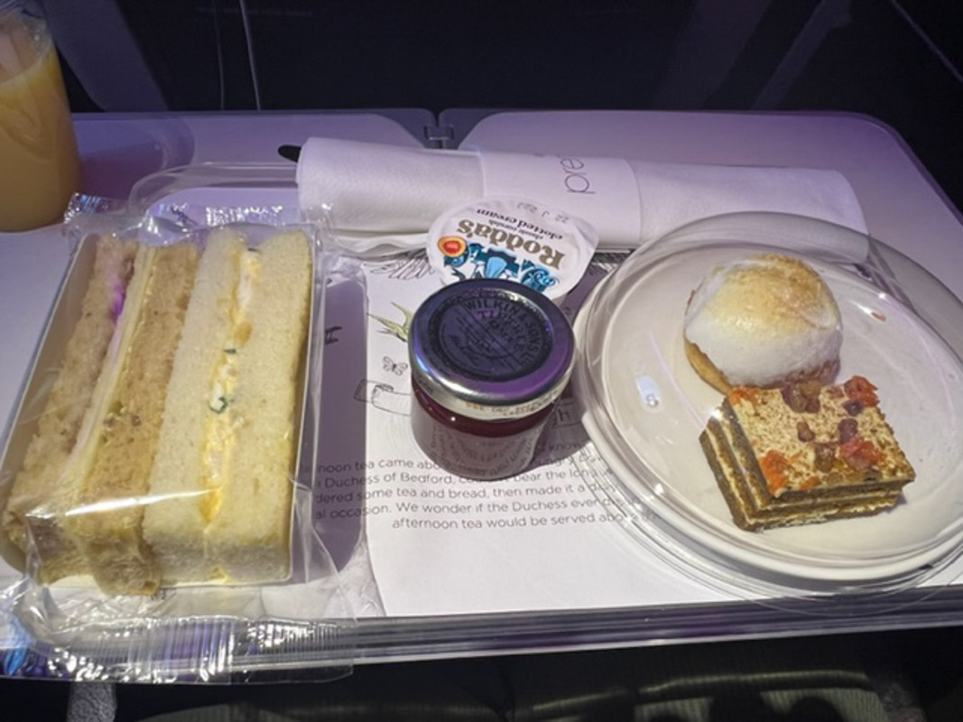 Virgin Atlantic Premium Economy Review: Is It Worth It? 13 virgin premium economy afternoon tea