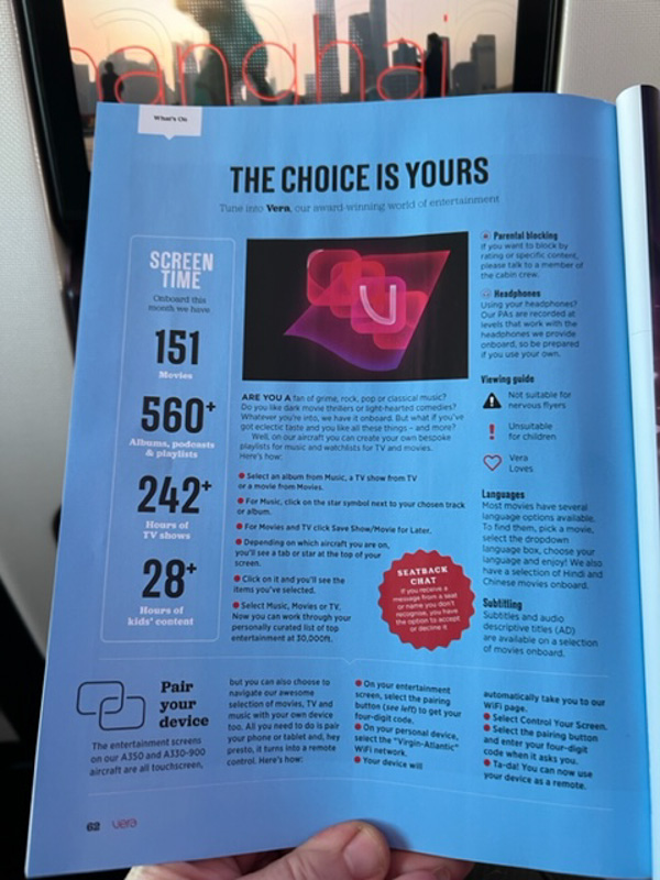 Virgin Atlantic Premium Economy Review: Is It Worth It? 10 virgin premium economy entertainment