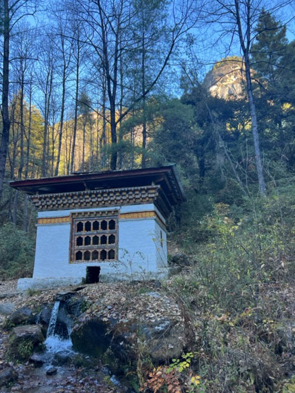 tigers nest first prayer wheel water operated