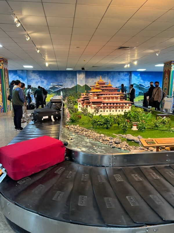 bhutan airport luggage