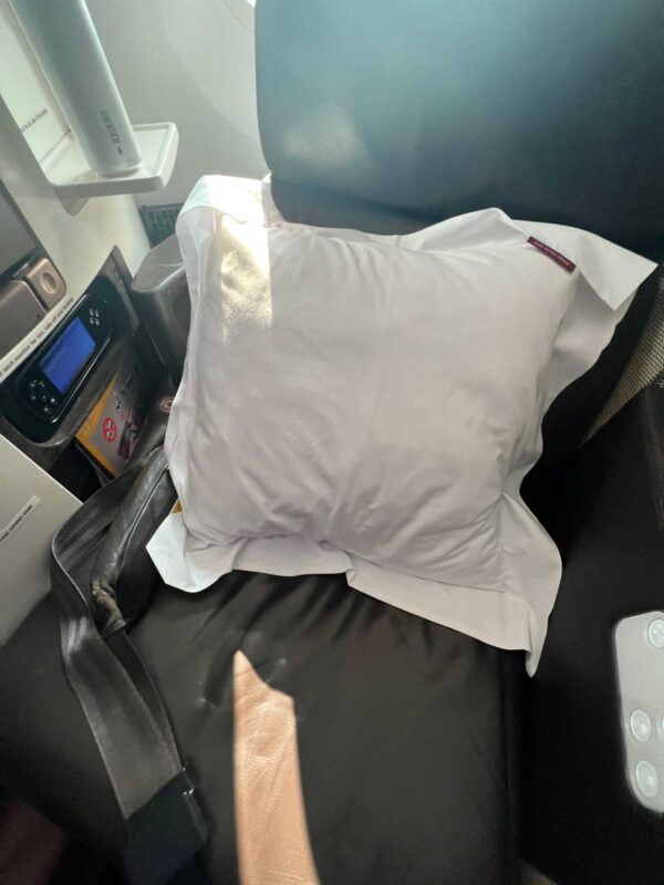 virgin atlantic upper class pillow