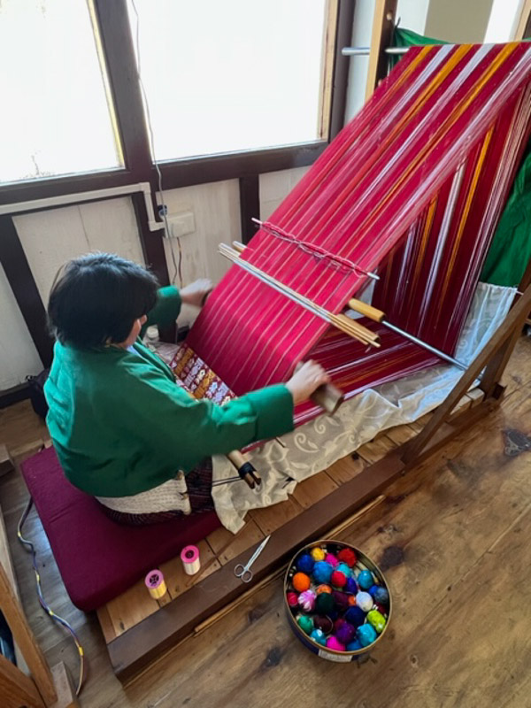 weaving centre. woman working