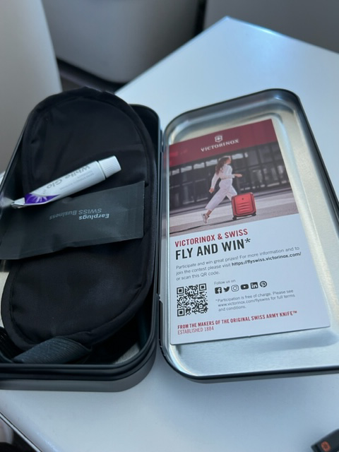 Swiss Air Business Class Review (2023) 1 swiss air toiletries